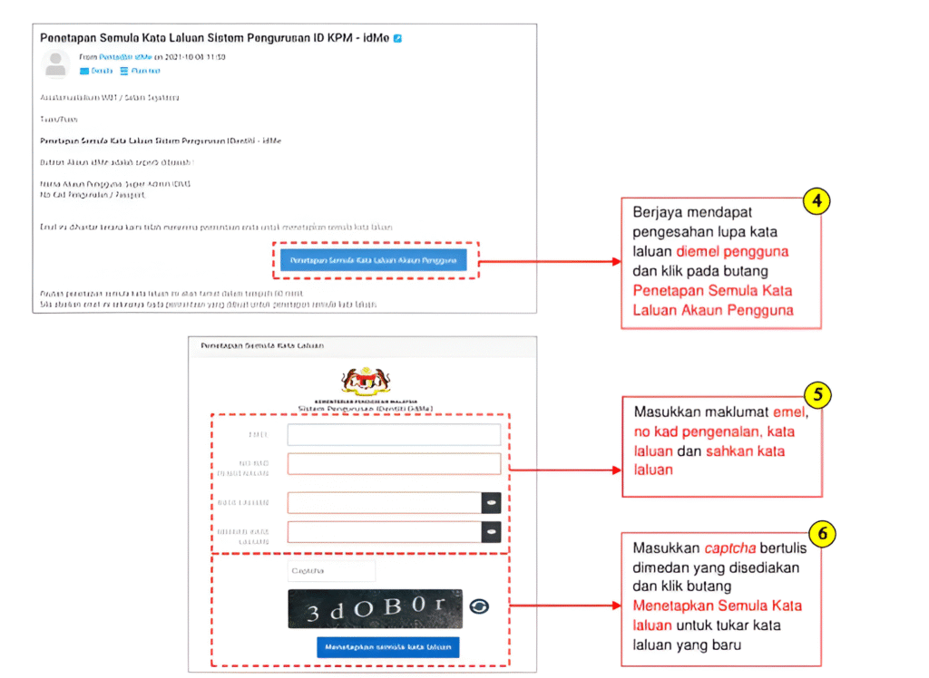 Cara tukar kata laluan idme