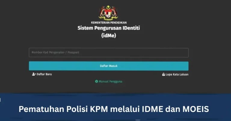 Pematuhan Polisi KPM melalui IDME dan MOEIS