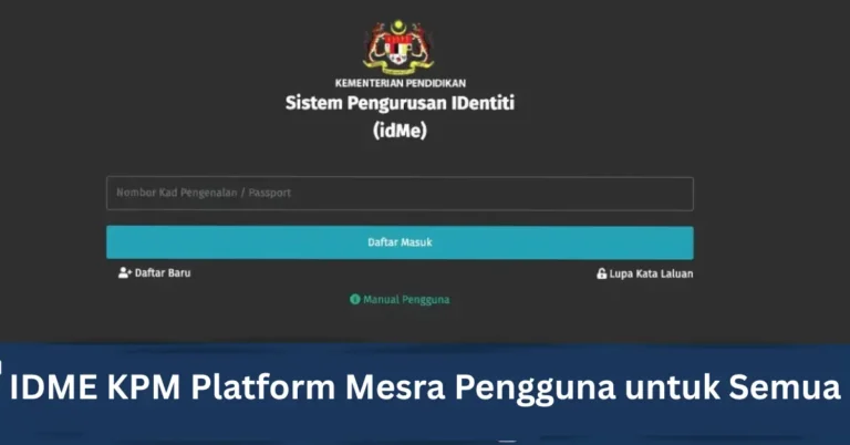 IDME KPM Platform Mesra Pengguna untuk Semua